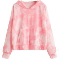 Wholesale  Factory Hot Sell New Women's Sweater Tie Dye Hooded Loose Sweatshirt